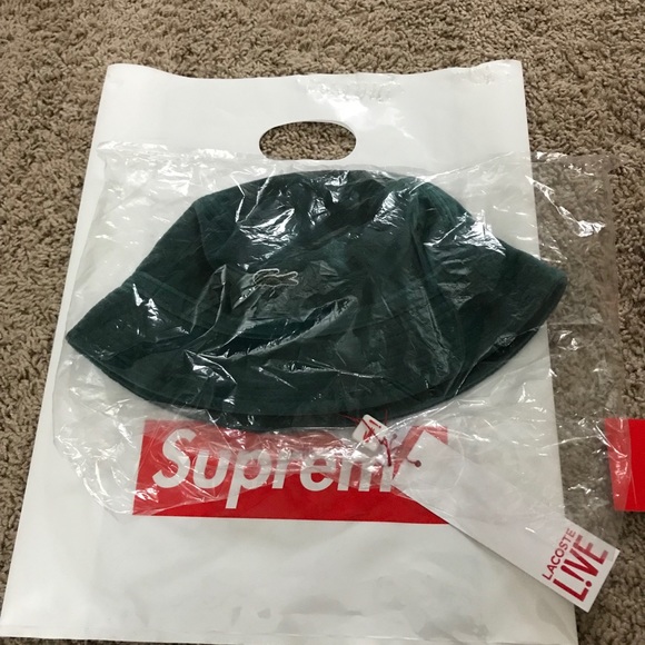 supreme lacoste velour crusher